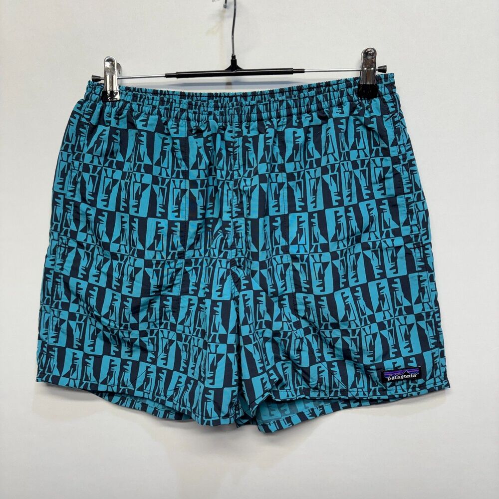 Patagonia Men Lined Swim Baggies Shorts Trunks Size Medium Aztec Print C113 -23